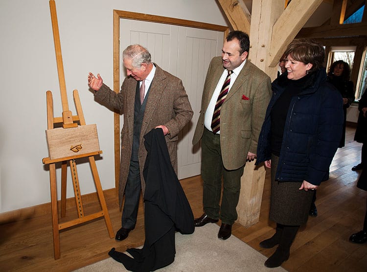 HRH The Prince of Wales Unveiling Commemorative Plaque at Timberpride