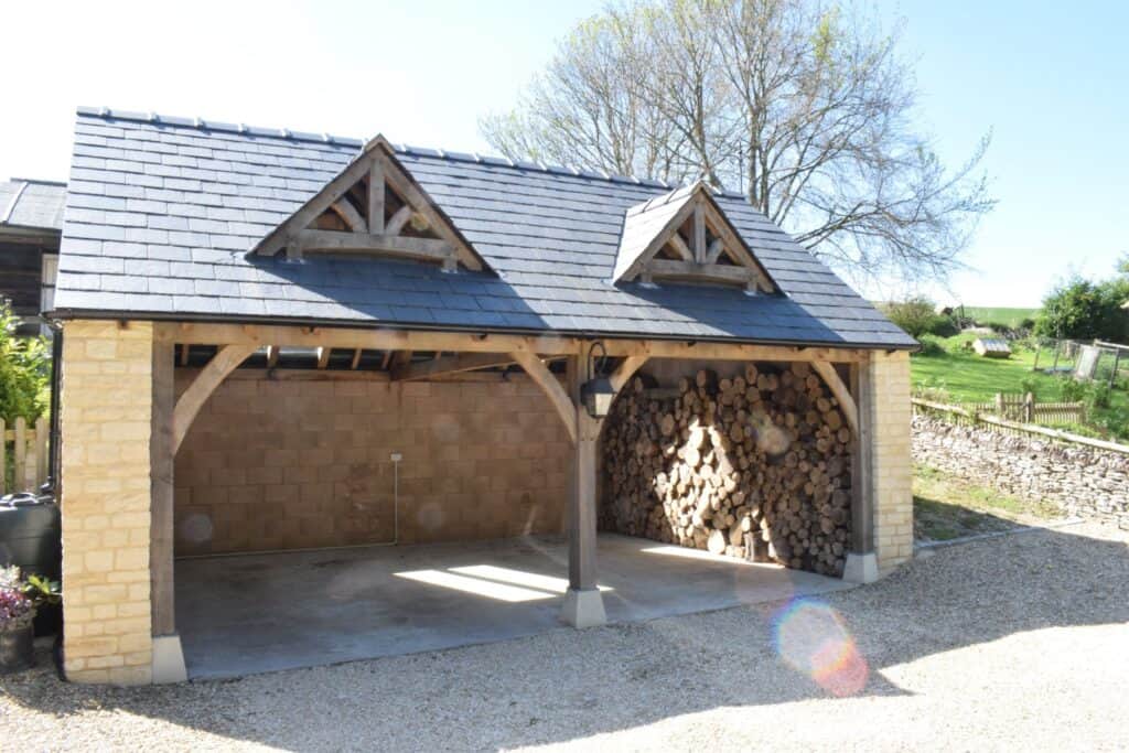 Single Storey Oak Framed Garages